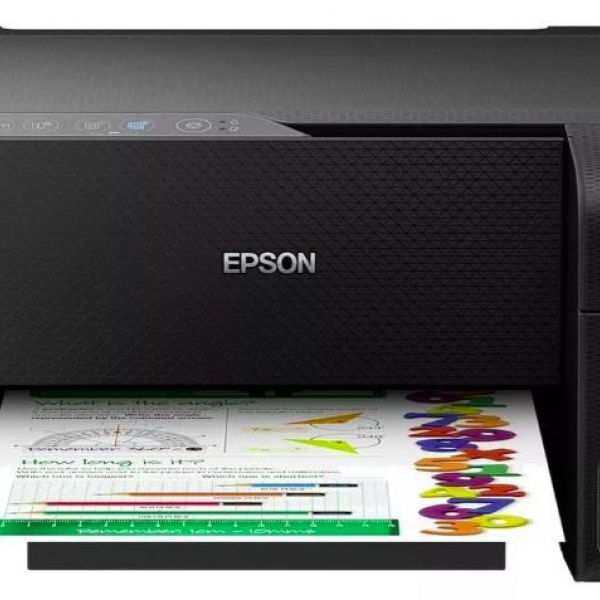 Impresora a color multifunción Epson EcoTank L3250 con wifi negra 110V